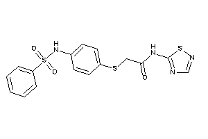 2-[[4-(benzenesulfonamido)phenyl]thio]-N-(1,2,4-thiadiazol-5-yl)acetamide
