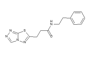 N-phenethyl-3-([1,2,4]triazolo[3,4-b][1,3,4]thiadiazol-6-yl)propionamide