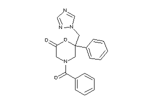 4-benzoyl-6-phenyl-6-(1,2,4-triazol-1-ylmethyl)morpholin-2-one