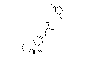 2-(2,4-diketo-1,3-diazaspiro[4.5]decan-3-yl)acetic Acid [2-[2-(2,4-diketothiazolidin-3-yl)ethylamino]-2-keto-ethyl] Ester