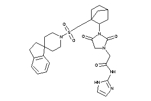 2-[2,4-diketo-3-[1-(spiro[indane-1,4'-piperidine]-1'-ylsulfonylmethyl)norbornan-2-yl]imidazolidin-1-yl]-N-(1H-imidazol-2-yl)acetamide