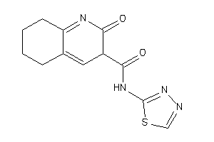 Image of 2-keto-N-(1,3,4-thiadiazol-2-yl)-5,6,7,8-tetrahydro-3H-quinoline-3-carboxamide
