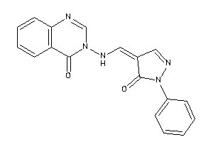 Image of 3-[(5-keto-1-phenyl-2-pyrazolin-4-ylidene)methylamino]quinazolin-4-one