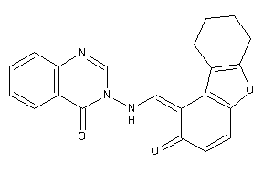 3-[(2-keto-6,7,8,9-tetrahydrodibenzofuran-1-ylidene)methylamino]quinazolin-4-one