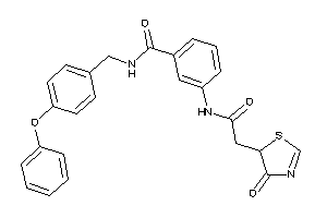 3-[[2-(4-keto-2-thiazolin-5-yl)acetyl]amino]-N-(4-phenoxybenzyl)benzamide
