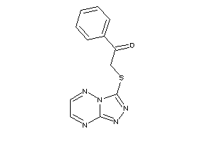 Image of 1-phenyl-2-([1,2,4]triazolo[4,3-b][1,2,4]triazin-3-ylthio)ethanone