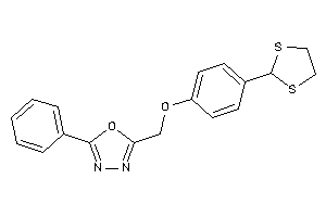 Image of 2-[[4-(1,3-dithiolan-2-yl)phenoxy]methyl]-5-phenyl-1,3,4-oxadiazole