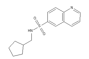 N-(cyclopentylmethyl)quinoline-6-sulfonamide