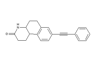 Image of 8-(2-phenylethynyl)-2,4,4a,5,6,10b-hexahydro-1H-benzo[f]quinolin-3-one