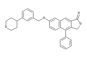 4-phenyl-7-(3-tetrahydropyran-4-ylbenzyl)oxy-3H-benzo[f]isobenzofuran-1-one
