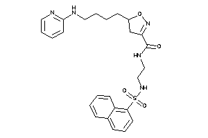 N-[2-(1-naphthylsulfonylamino)ethyl]-5-[4-(2-pyridylamino)butyl]-2-isoxazoline-3-carboxamide
