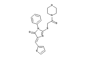 Image of 2-[(2-keto-2-morpholino-ethyl)thio]-3-phenyl-5-(2-thenylidene)-2-imidazolin-4-one