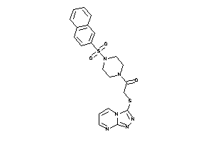 Image of 1-[4-(2-naphthylsulfonyl)piperazino]-2-([1,2,4]triazolo[4,3-a]pyrimidin-3-ylthio)ethanone