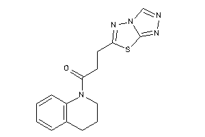Image of 1-(3,4-dihydro-2H-quinolin-1-yl)-3-([1,2,4]triazolo[3,4-b][1,3,4]thiadiazol-6-yl)propan-1-one
