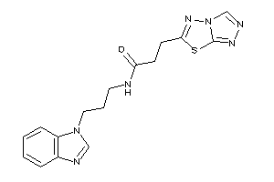 N-[3-(benzimidazol-1-yl)propyl]-3-([1,2,4]triazolo[3,4-b][1,3,4]thiadiazol-6-yl)propionamide