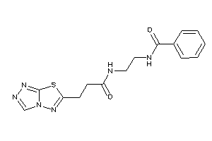 N-[2-[3-([1,2,4]triazolo[3,4-b][1,3,4]thiadiazol-6-yl)propanoylamino]ethyl]benzamide
