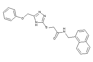 N-(1-naphthylmethyl)-2-[[5-(phenoxymethyl)-4H-1,2,4-triazol-3-yl]thio]acetamide