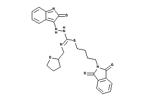 Image of 1-[(2-ketoindol-3-yl)amino]-2-(4-phthalimidobutyl)-3-(tetrahydrofurfuryl)isothiourea