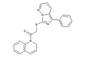 2-[(5-phenylimidazo[5,1-f]pyridazin-7-yl)thio]-1-(2H-quinolin-1-yl)ethanone