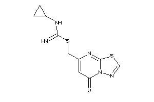 Image of 1-cyclopropyl-2-[(5-keto-[1,3,4]thiadiazolo[3,2-a]pyrimidin-7-yl)methyl]isothiourea