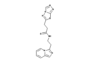 Image of N-(2-imidazo[1,5-a]pyridin-3-ylethyl)-3-([1,2,4]triazolo[3,4-b][1,3,4]thiadiazol-6-yl)propionamide