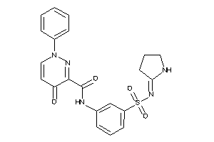 Image of 4-keto-1-phenyl-N-[3-(pyrrolidin-2-ylideneamino)sulfonylphenyl]pyridazine-3-carboxamide