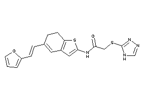 Image of N-[5-[2-(2-furyl)vinyl]-6,7-dihydrobenzothiophen-2-yl]-2-(4H-1,2,4-triazol-3-ylthio)acetamide