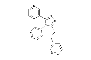 Image of 3-[4-phenyl-5-(3-pyridylmethylthio)-1,2,4-triazol-3-yl]pyridine