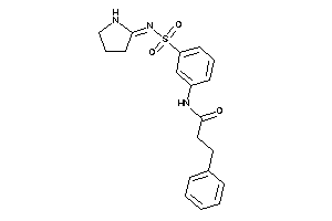3-phenyl-N-[3-(pyrrolidin-2-ylideneamino)sulfonylphenyl]propionamide