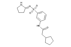 2-cyclopentyl-N-[3-(pyrrolidin-2-ylideneamino)sulfonylphenyl]acetamide