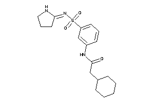2-cyclohexyl-N-[3-(pyrrolidin-2-ylideneamino)sulfonylphenyl]acetamide