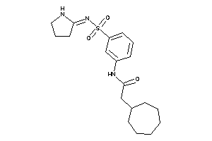 2-cycloheptyl-N-[3-(pyrrolidin-2-ylideneamino)sulfonylphenyl]acetamide