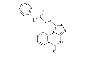 Image of 2-[(5-keto-4H-[1,2,4]triazolo[4,3-a]quinazolin-1-yl)thio]-N-phenyl-acetamide