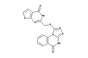 2-[[(5-keto-4H-[1,2,4]triazolo[4,3-a]quinazolin-1-yl)thio]methyl]-3H-thieno[2,3-d]pyrimidin-4-one