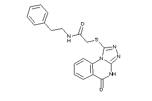Image of 2-[(5-keto-4H-[1,2,4]triazolo[4,3-a]quinazolin-1-yl)thio]-N-phenethyl-acetamide