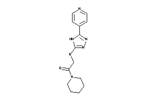 Image of 1-piperidino-2-[[5-(4-pyridyl)-4H-1,2,4-triazol-3-yl]thio]ethanone