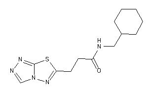 Image of N-(cyclohexylmethyl)-3-([1,2,4]triazolo[3,4-b][1,3,4]thiadiazol-6-yl)propionamide