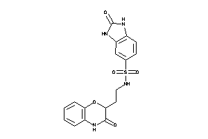 2-keto-N-[2-(3-keto-4H-1,4-benzoxazin-2-yl)ethyl]-1,3-dihydrobenzimidazole-5-sulfonamide