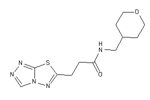 N-(tetrahydropyran-4-ylmethyl)-3-([1,2,4]triazolo[3,4-b][1,3,4]thiadiazol-6-yl)propionamide