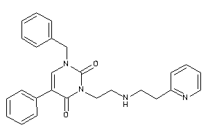 1-benzyl-5-phenyl-3-[2-[2-(2-pyridyl)ethylamino]ethyl]pyrimidine-2,4-quinone