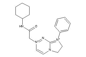 Image of N-cyclohexyl-2-(8-phenyl-6,7-dihydroimidazo[2,1-c][1,2,4]triazine-2,8-diium-2-yl)acetamide
