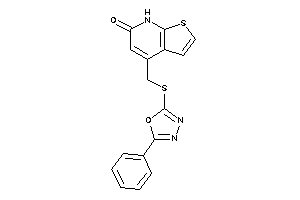 Image of 4-[[(5-phenyl-1,3,4-oxadiazol-2-yl)thio]methyl]-7H-thieno[2,3-b]pyridin-6-one