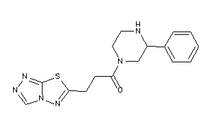 Image of 1-(3-phenylpiperazino)-3-([1,2,4]triazolo[3,4-b][1,3,4]thiadiazol-6-yl)propan-1-one