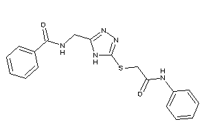 Image of N-[[5-[(2-anilino-2-keto-ethyl)thio]-4H-1,2,4-triazol-3-yl]methyl]benzamide