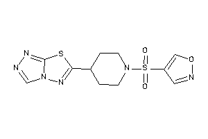4-[4-([1,2,4]triazolo[3,4-b][1,3,4]thiadiazol-6-yl)piperidino]sulfonylisoxazole