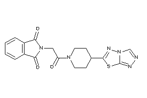 2-[2-keto-2-[4-([1,2,4]triazolo[3,4-b][1,3,4]thiadiazol-6-yl)piperidino]ethyl]isoindoline-1,3-quinone