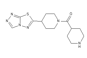 Image of 4-piperidyl-[4-([1,2,4]triazolo[3,4-b][1,3,4]thiadiazol-6-yl)piperidino]methanone