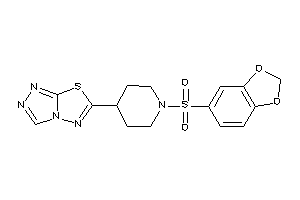 6-[1-(1,3-benzodioxol-5-ylsulfonyl)-4-piperidyl]-[1,2,4]triazolo[3,4-b][1,3,4]thiadiazole