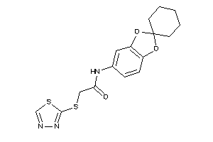 N-spiro[1,3-benzodioxole-2,1'-cyclohexane]-5-yl-2-(1,3,4-thiadiazol-2-ylthio)acetamide