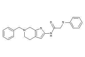 N-(6-benzyl-5,7-dihydro-4H-thieno[2,3-c]pyridin-2-yl)-2-(phenylthio)acetamide